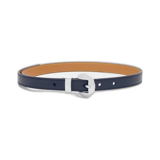 Pebble Belt In Smooth Calfskin