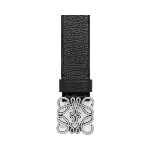 Chunky Anagram Belt In Supple Grained Calfskin