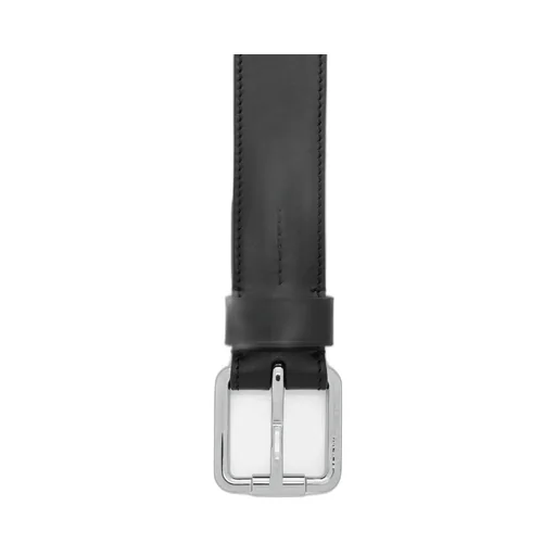 Roller Curve Belt In Shiny Sleek Calfskin