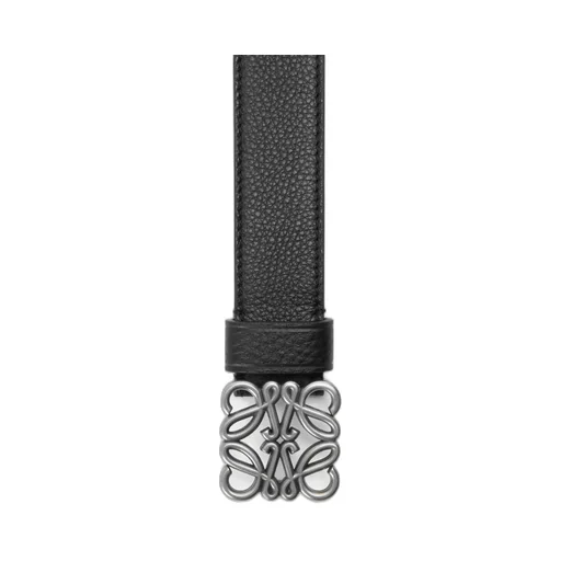 Chunky Anagram Belt In Supple Grained Calfskin