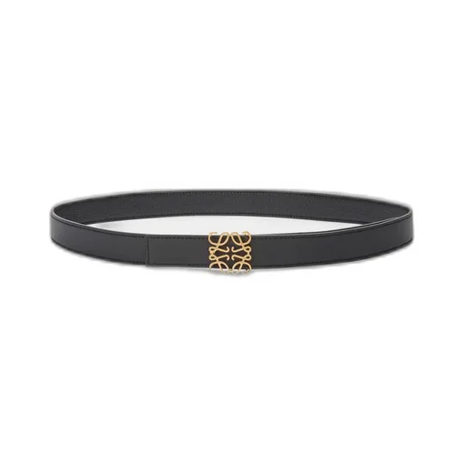 Reversible Anagram Belt In Supple Grained Calfskin