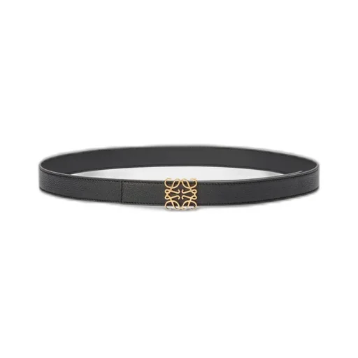 Reversible Anagram Belt In Supple Grained Calfskin