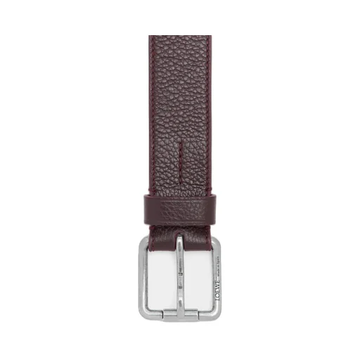 Roller Curve Belt In Supple Grained Calfskin