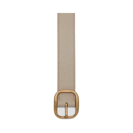 Rounded Soft Belt In Supple Grained Calfskin