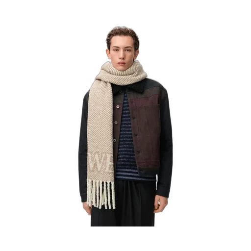 Loewe Scarf In Alpaca And Wool Blend