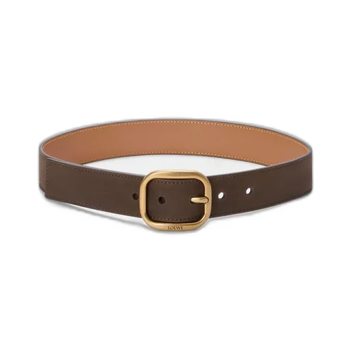 Rounded Soft Belt In Nubuck