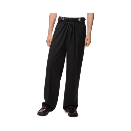 Belted Trousers In Wool