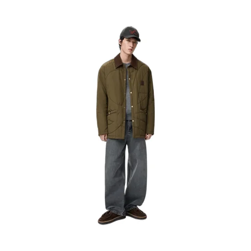 Padded Overshirt In Technical Shell