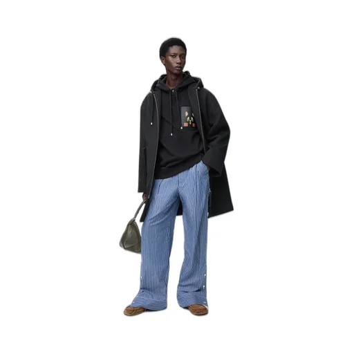 Hooded Coat In Wool
