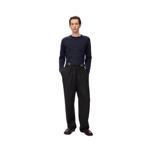 Belted Trousers In Wool