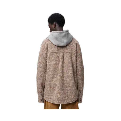 Overshirt In Wool And Llama Blend