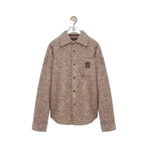 Overshirt In Wool And Llama Blend