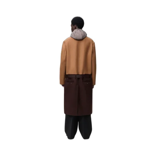 Belted Coat In Wool