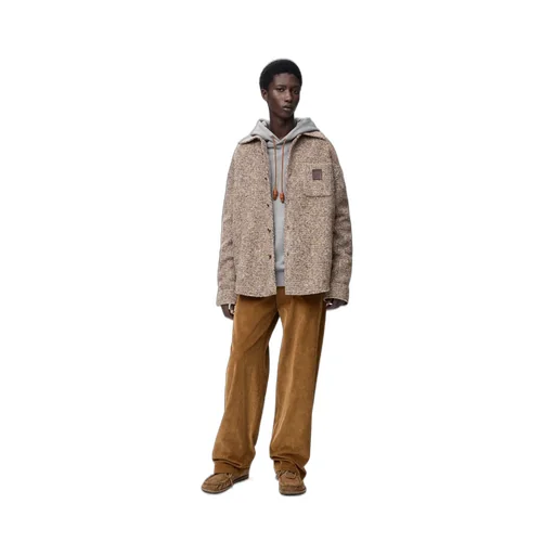 Overshirt In Wool And Llama Blend