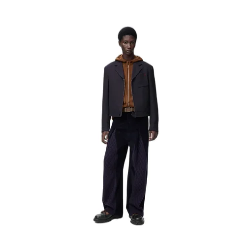 Hybrid Trousers In Cotton And Wool
