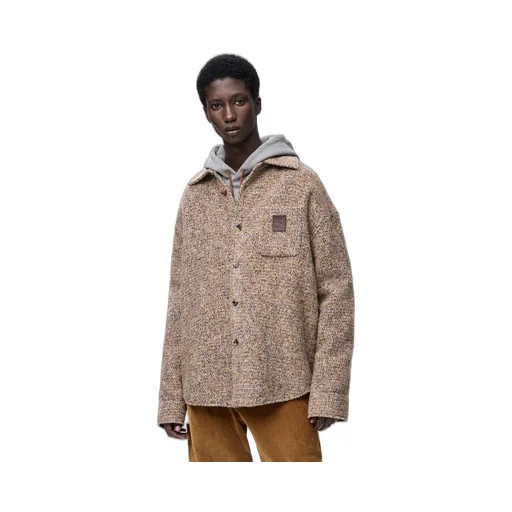 Overshirt In Wool And Llama Blend