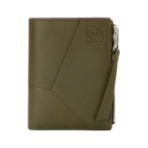 Puzzle Slim Compact Wallet In Classic Calfskin