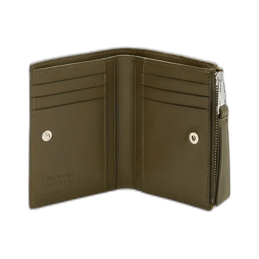 Puzzle Slim Compact Wallet In Classic Calfskin