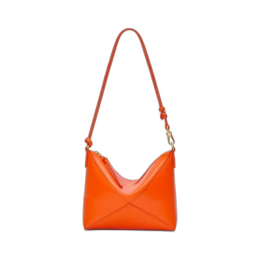 Puzzle Fold Pouch In Shiny Nappa Calfskin