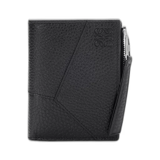 Puzzle Slim Compact Wallet In Supple Grained Calfskin