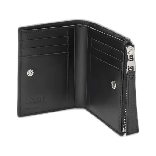 Puzzle Slim Compact Wallet In Supple Grained Calfskin