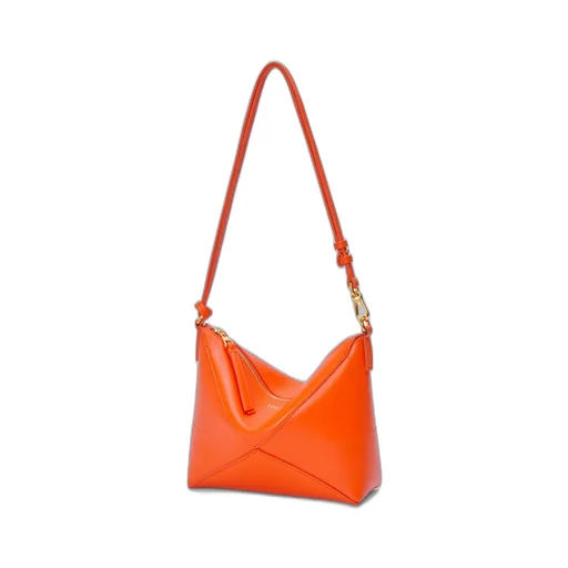 Puzzle Fold Pouch In Shiny Nappa Calfskin