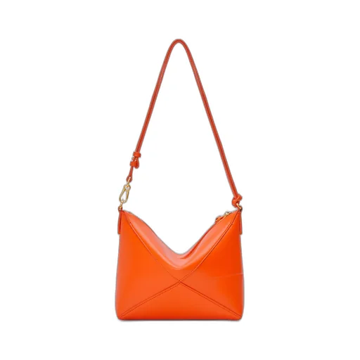 Puzzle Fold Pouch In Shiny Nappa Calfskin