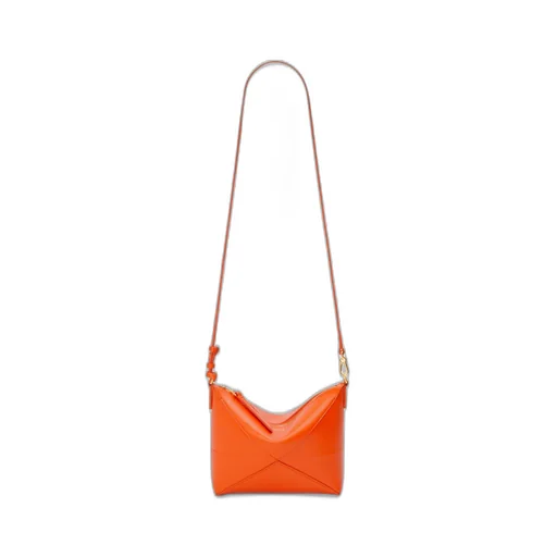 Puzzle Fold Pouch In Shiny Nappa Calfskin
