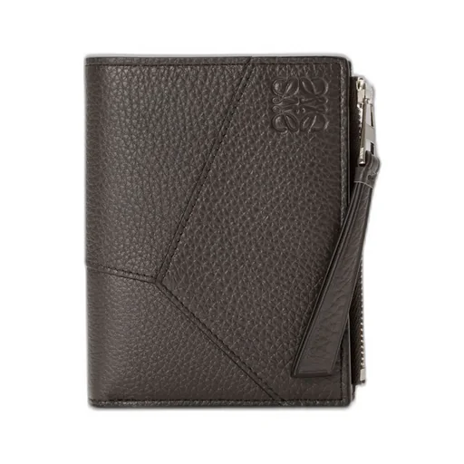 Puzzle Slim Compact Wallet In Supple Grained Calfskin