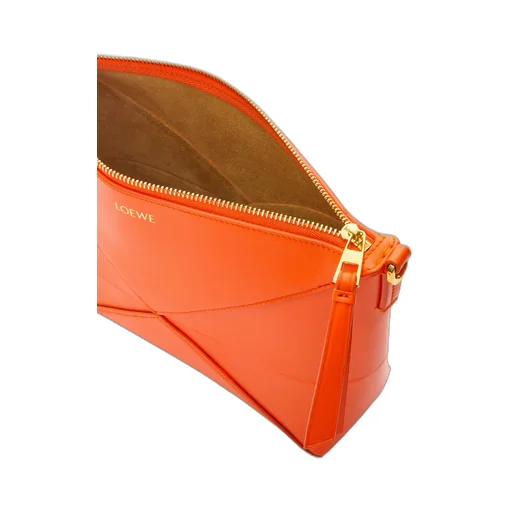 Puzzle Fold Pouch In Shiny Nappa Calfskin