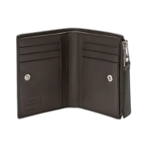 Puzzle Slim Compact Wallet In Supple Grained Calfskin