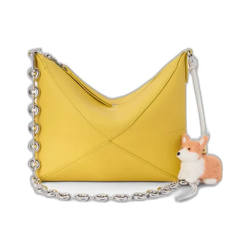 Puzzle Fold Pouch In Shiny Nappa Calfskin