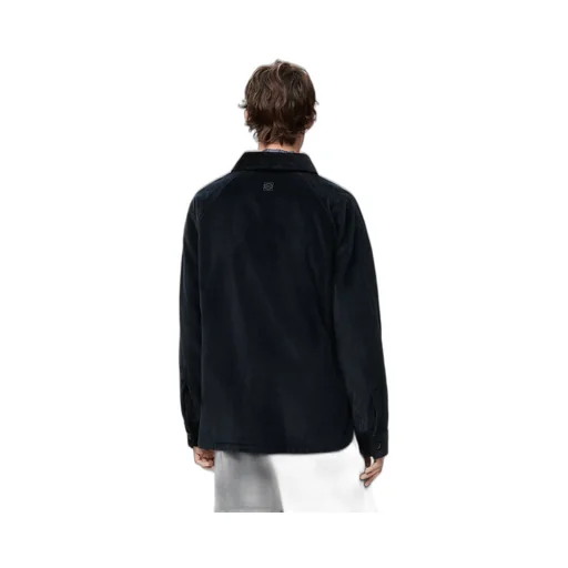 Hybrid Overshirt In Cotton And Wool