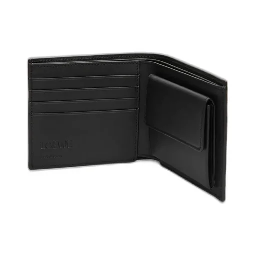 Bifold Coin Wallet In Satin Calfskin