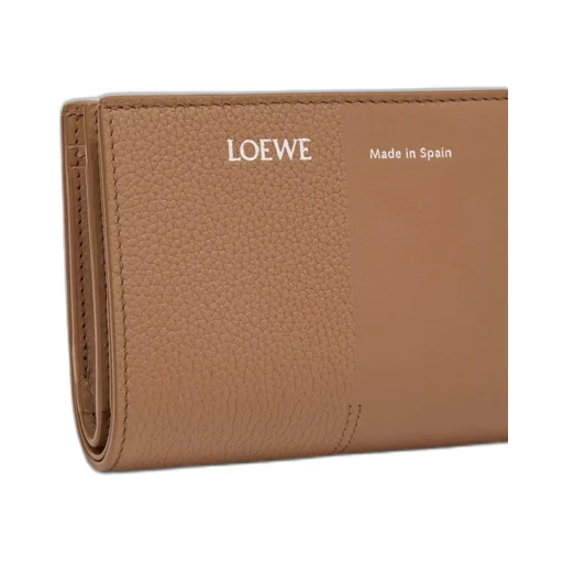 Duet Compact Wallet In Smooth And Grained Calfskin
