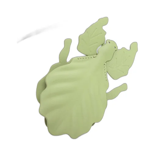 Leaf Insect Keyfob Charm In Classic Calfskin