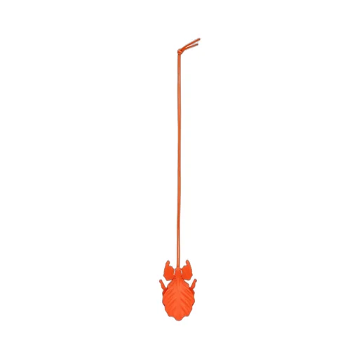 Leaf Insect Keyfob Charm In Classic Calfskin