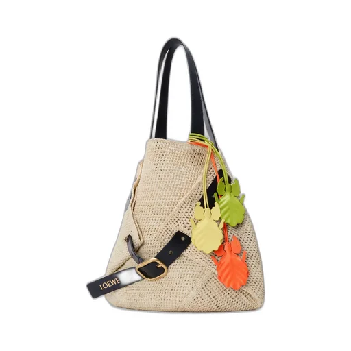 Leaf Insect Keyfob Charm In Classic Calfskin