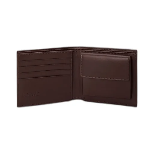 Cats Bifold Coin Wallet In Classic Calfskin