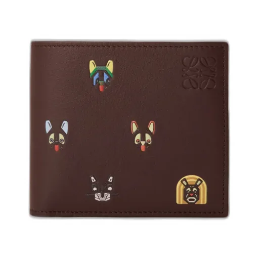 Cats Bifold Coin Wallet In Classic Calfskin