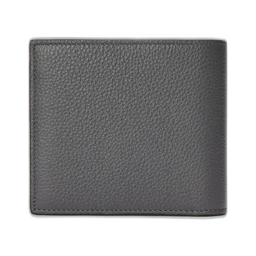 Bifold Coin Wallet In Soft Grained Calfskin