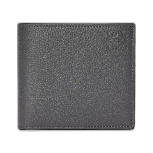 Bifold Coin Wallet In Soft Grained Calfskin