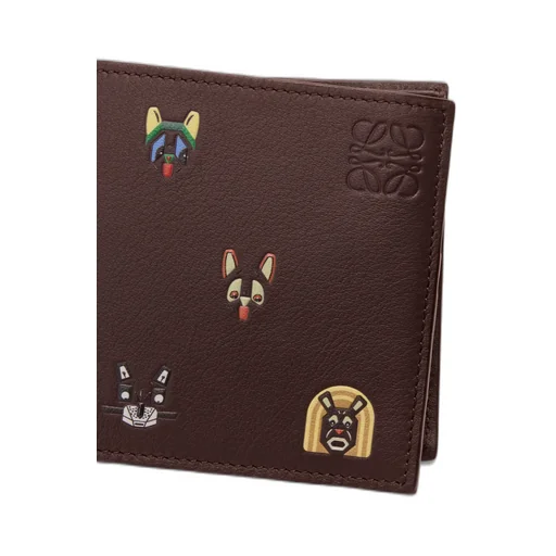 Cats Bifold Coin Wallet In Classic Calfskin