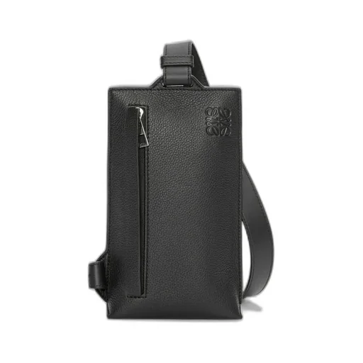 Vertical T Pocket In Soft Grained Calfskin