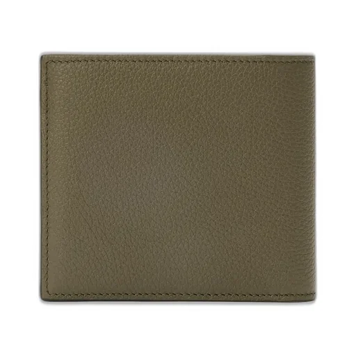 Bifold Coin Wallet In Soft Grained Calfskin