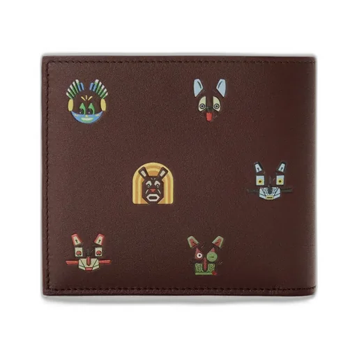 Cats Bifold Wallet In Classic Calfskin
