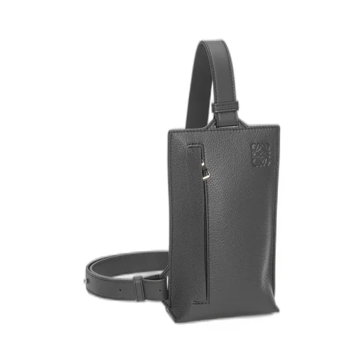 Vertical T Pocket In Soft Grained Calfskin