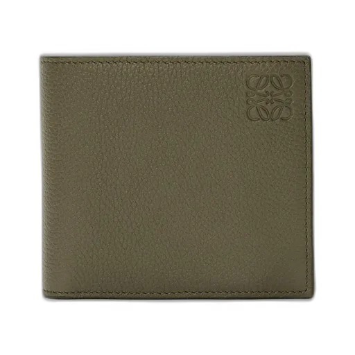 Bifold Coin Wallet In Soft Grained Calfskin