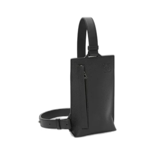 Vertical T Pocket In Soft Grained Calfskin