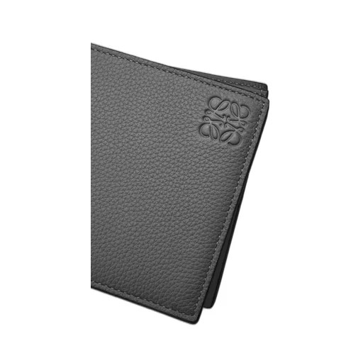 Bifold Wallet In Soft Grained Calfskin